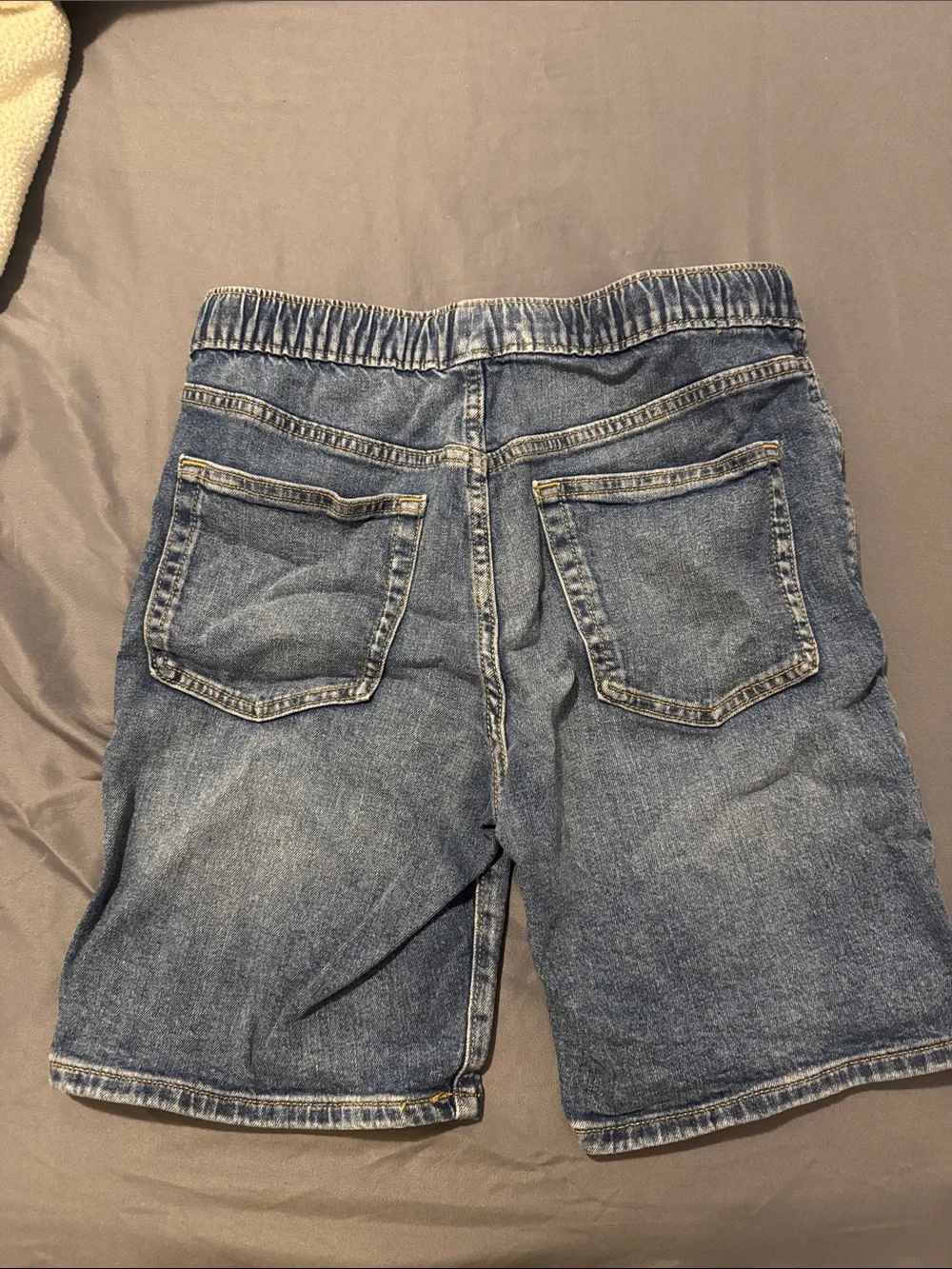 Boy’s Youth Blue Denim Drawstring Shorts